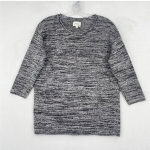 aritzia wilfred silk/cashmere blend marled relaxed oversized fit sweater